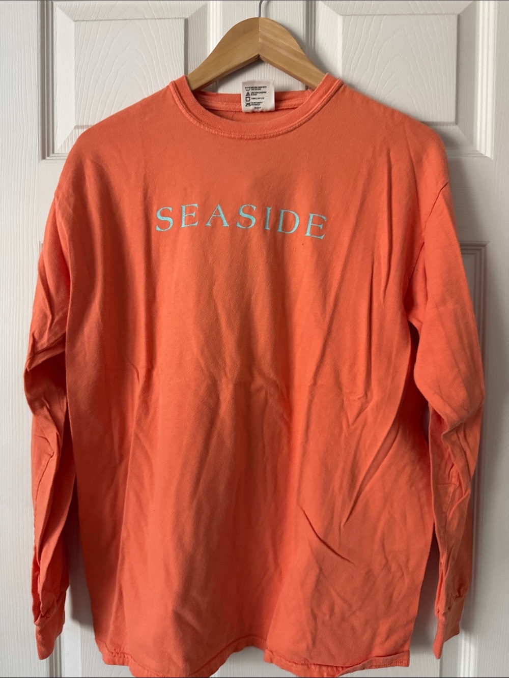 Comfort Colors Seaside Long-Sleeve Shirt - Coral